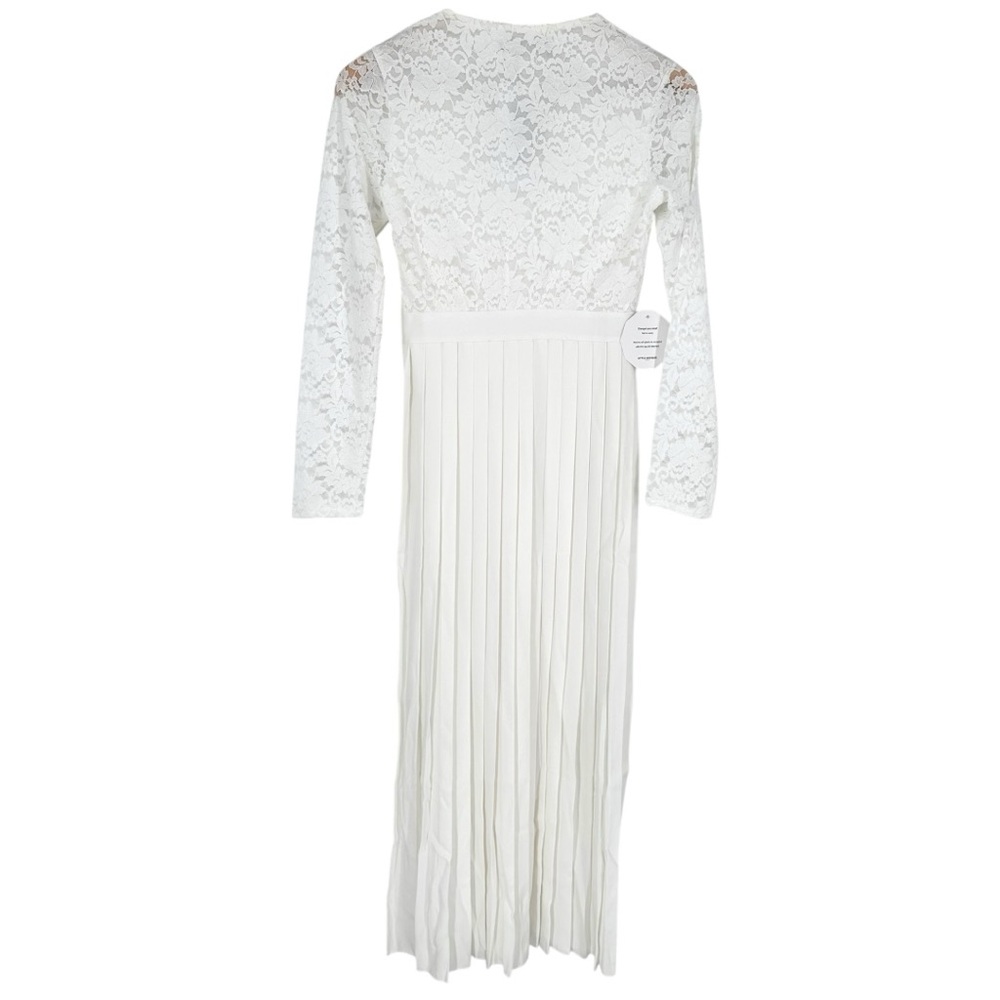 Little Mistress Lacing Down the Aisle Midaxi Dress size US 4 Long Sleeves Modest - Picture 10 of 16